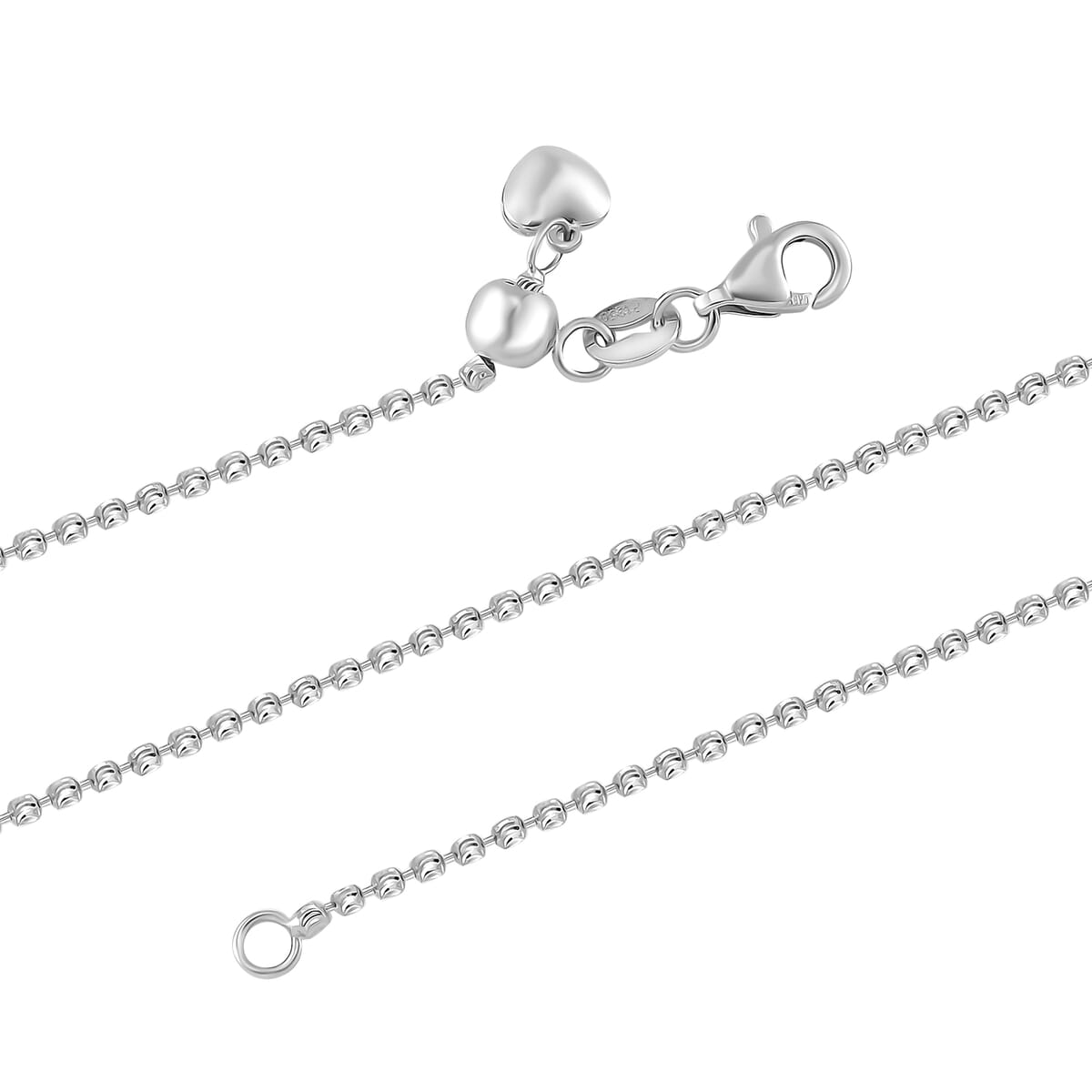 Diamond-cut Chain Necklace in 950 Platinum 8.78 Grams 20 Inches image number 2