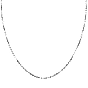 Diamond-cut Beaded Chain Necklace in 950 Platinum 8.78 Grams 20 Inches