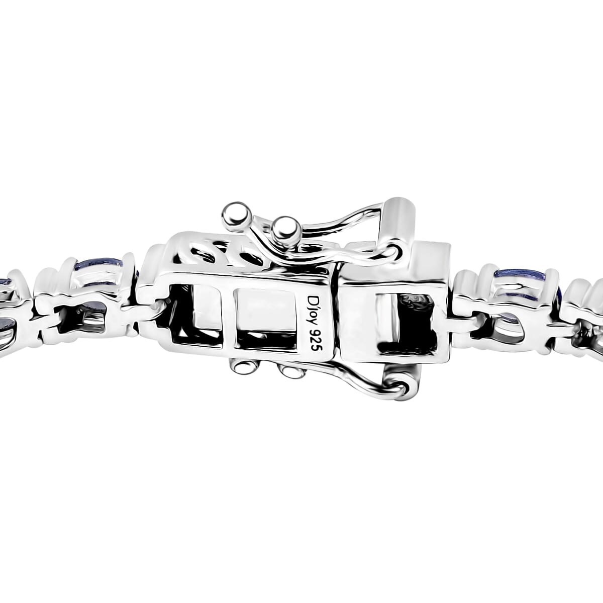 D'Joy Tanzanite 5.85 ctw Pebbles Garden Bracelet in Rhodium Over Sterling Silver (7.25 In) image number 3