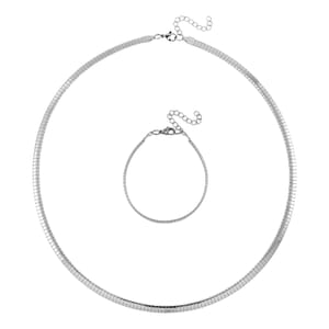 One Time Only Omega Chain Necklace (24-26 Inches) in Stainless Steel