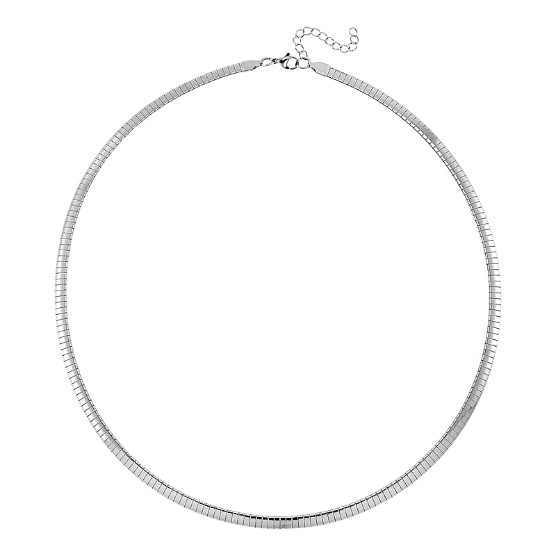 Omega Chain Necklace (24-26 Inches) in Stainless Steel