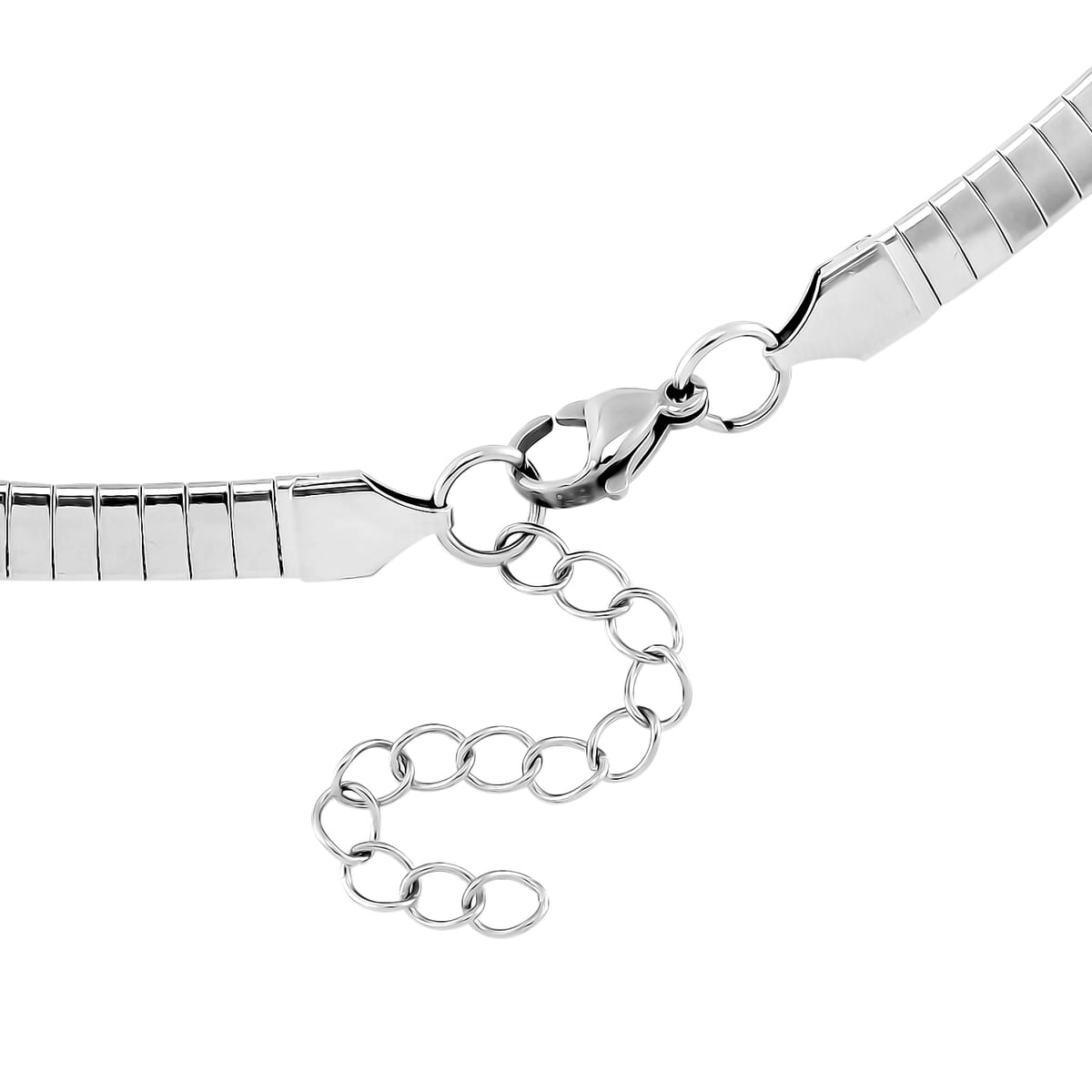 One Time Only Omega Chain Necklace (24-26 Inches) in Stainless Steel image number 3