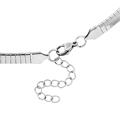Omega Chain Necklace (24-26 Inches) in Stainless Steel