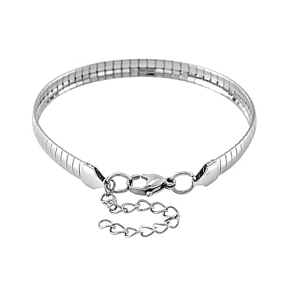 Omega Chain Bracelet in Stainless Steel (8-9.5In)