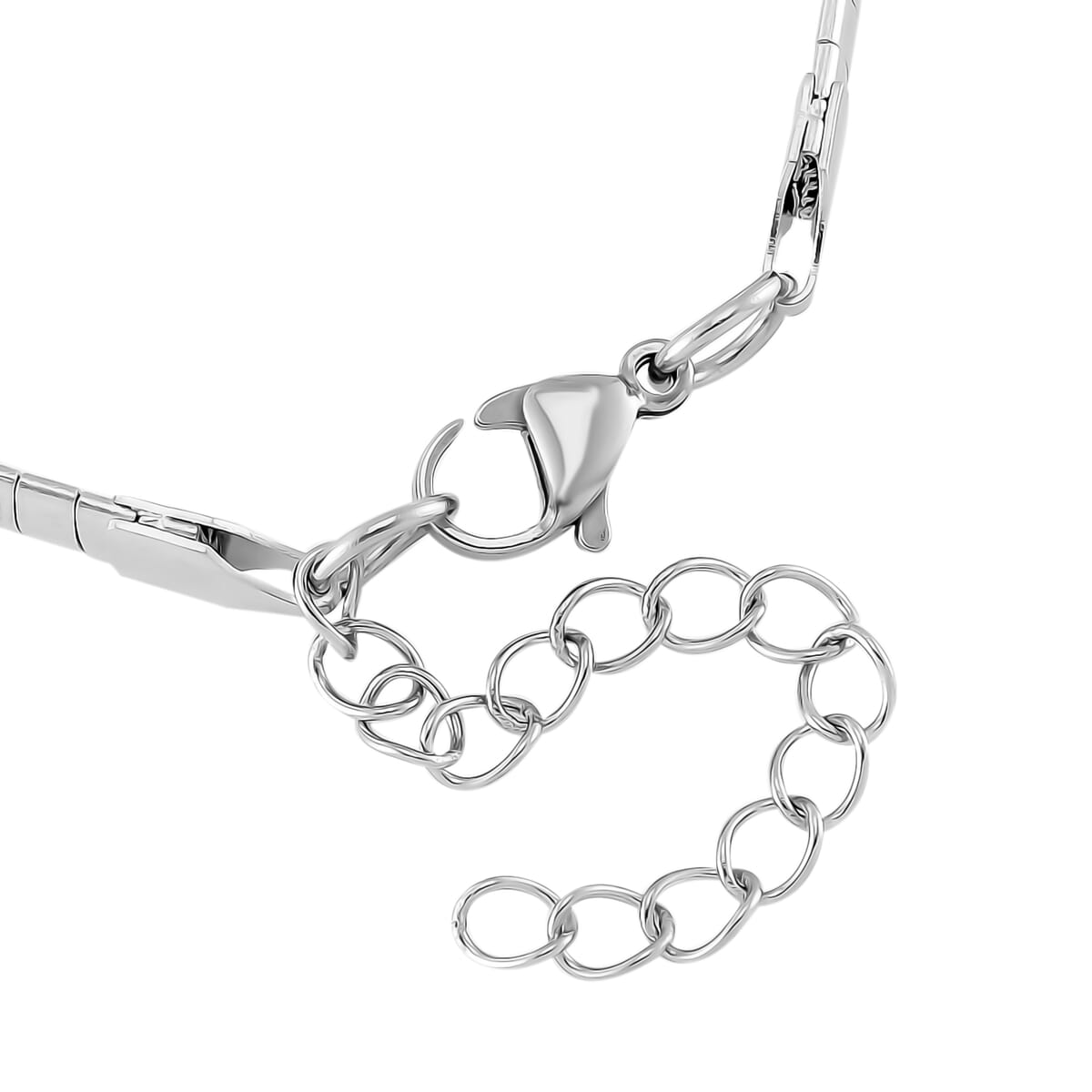 One Time Only Omega Chain Bracelet in Stainless Steel (8-9.5In) image number 3