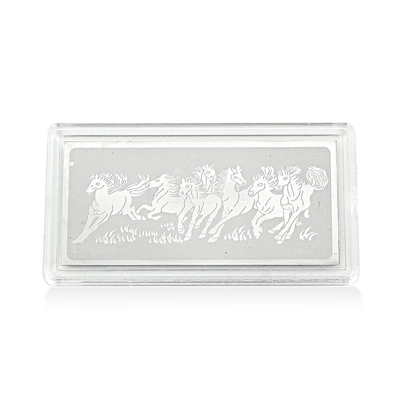 999 Platinum Seven Horses Emboss Sheet 500mg