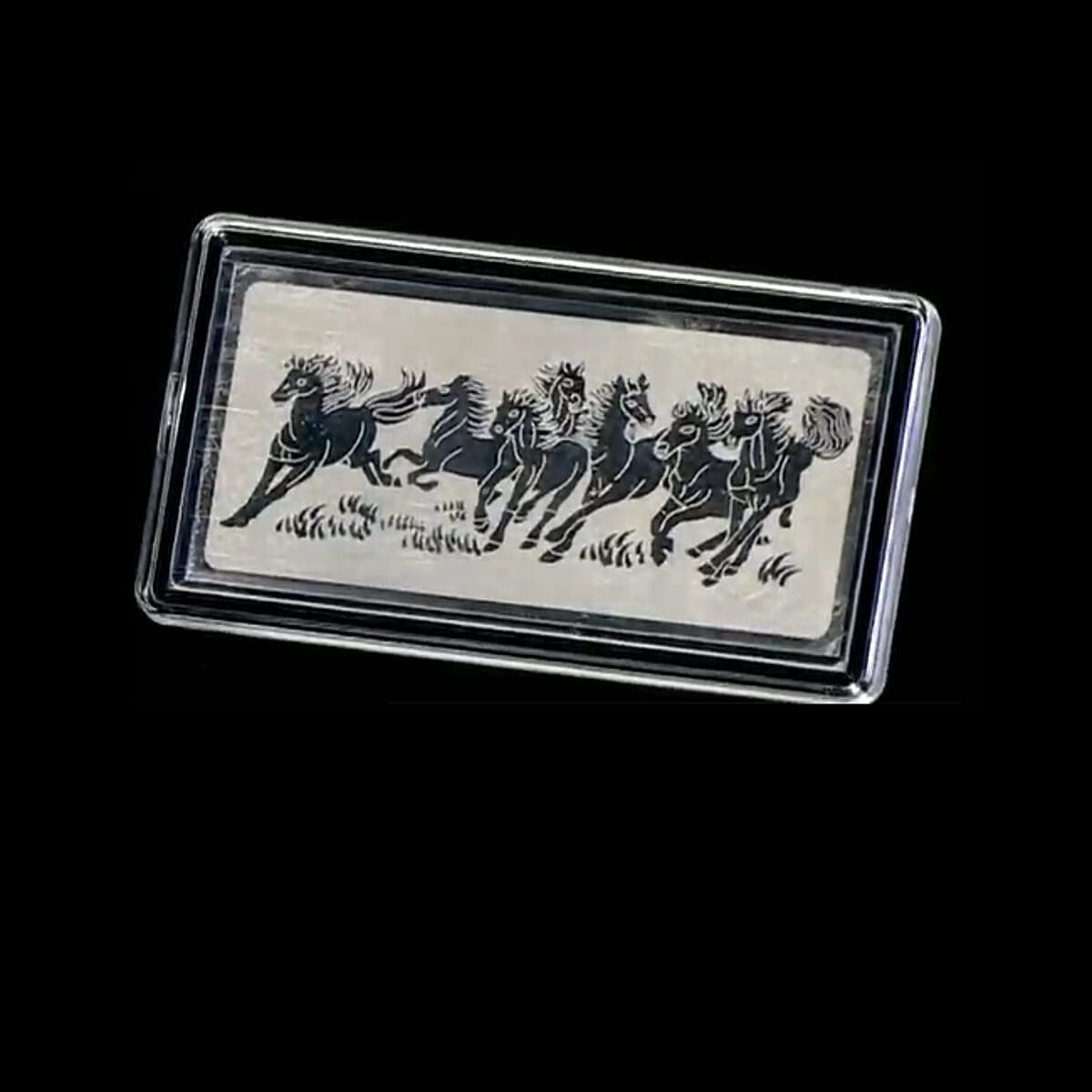 999 Platinum Seven Horses Emboss Sheet 500mg image number 1