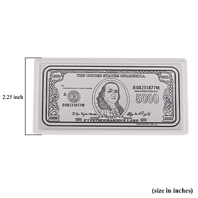 999 Fine Silver Currency Sheet 103mmx49mm (1g)