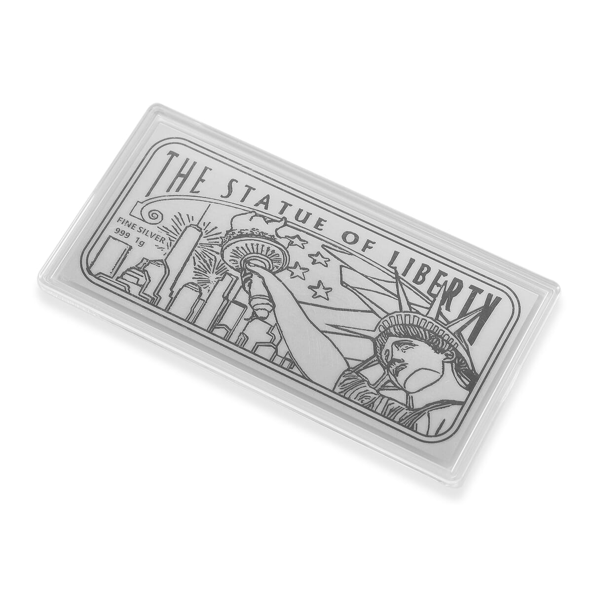999 Fine Silver Statue of Liberty Sheet 103mmx49mm (1g) image number 2