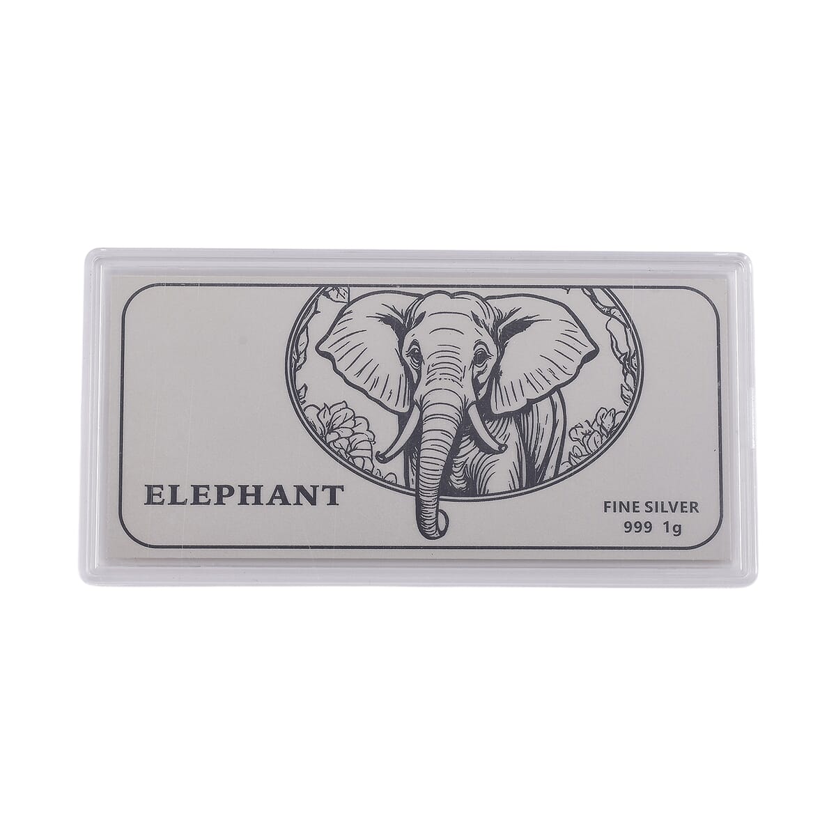 999 Fine Silver Elephant Sheet 103mmx49mm (1g) image number 3