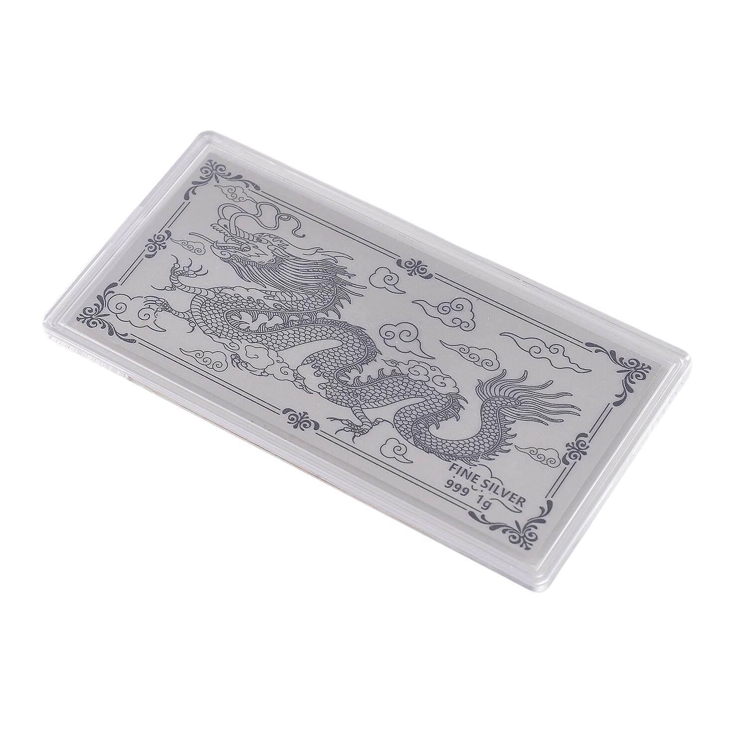 999 Fine Silver Dragon Sheet 103mmx49mm (1g)