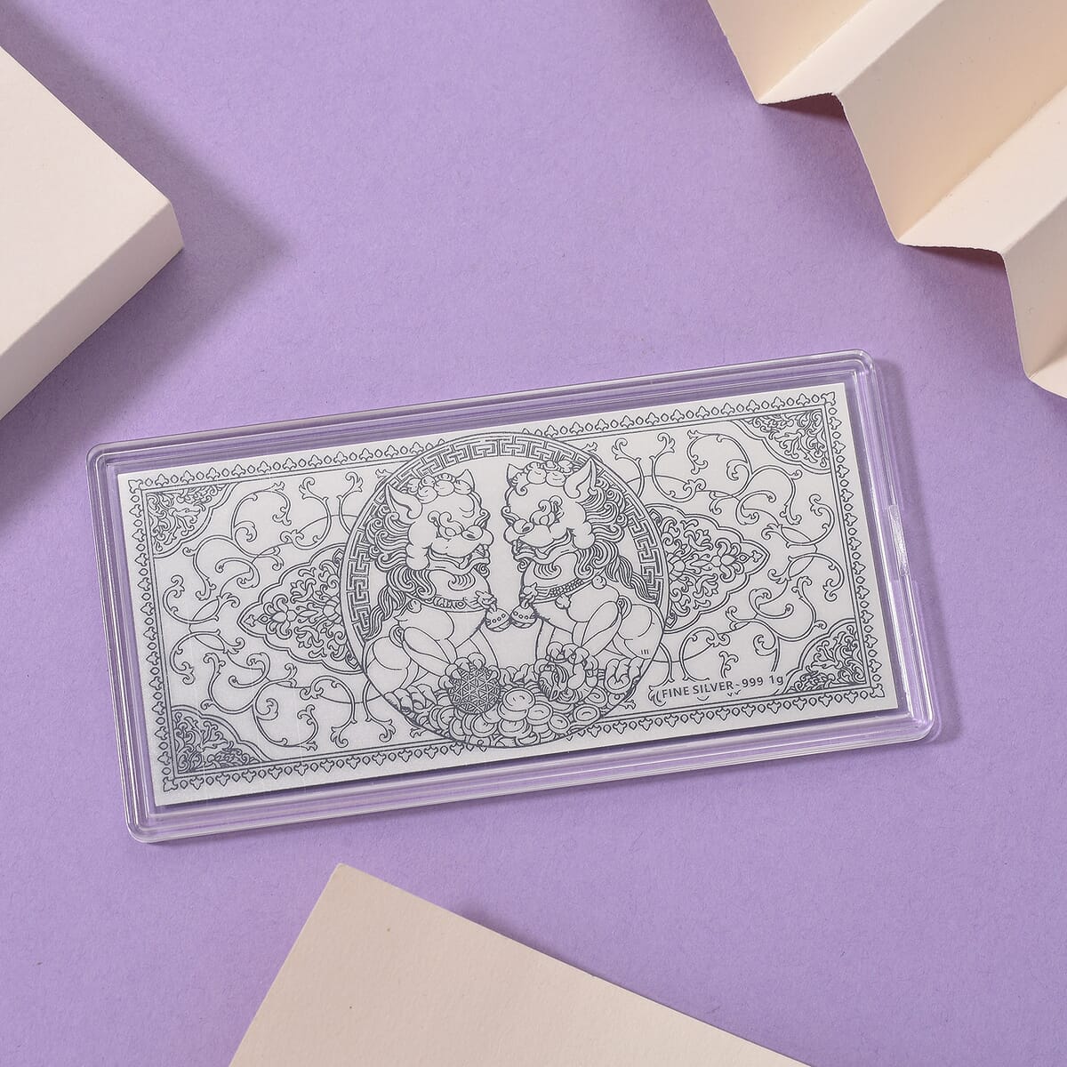 999 Fine Silver Pixiu Sheet 103mmx49mm (1g) image number 1