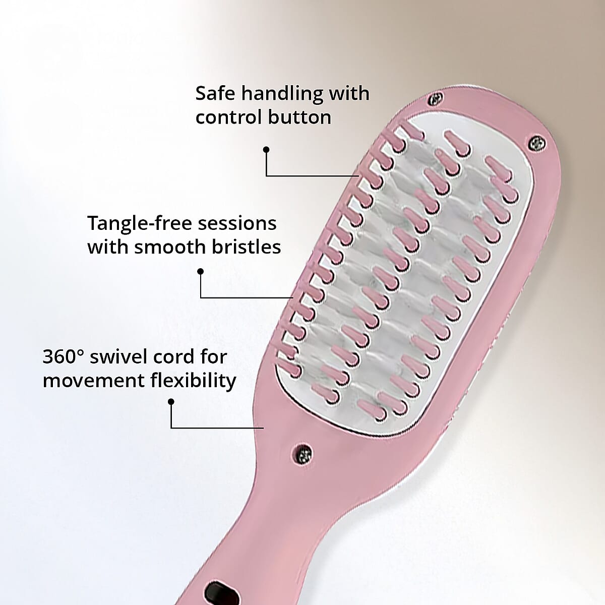 Closeout Vivitar Mini Heated Volumizing Hair Brush image number 3