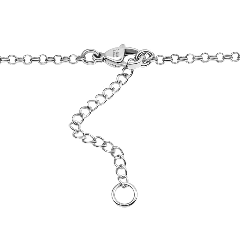 Karis Verde Onyx 51.90 ctw Heart Necklace 18 Inches in Platinum Bond