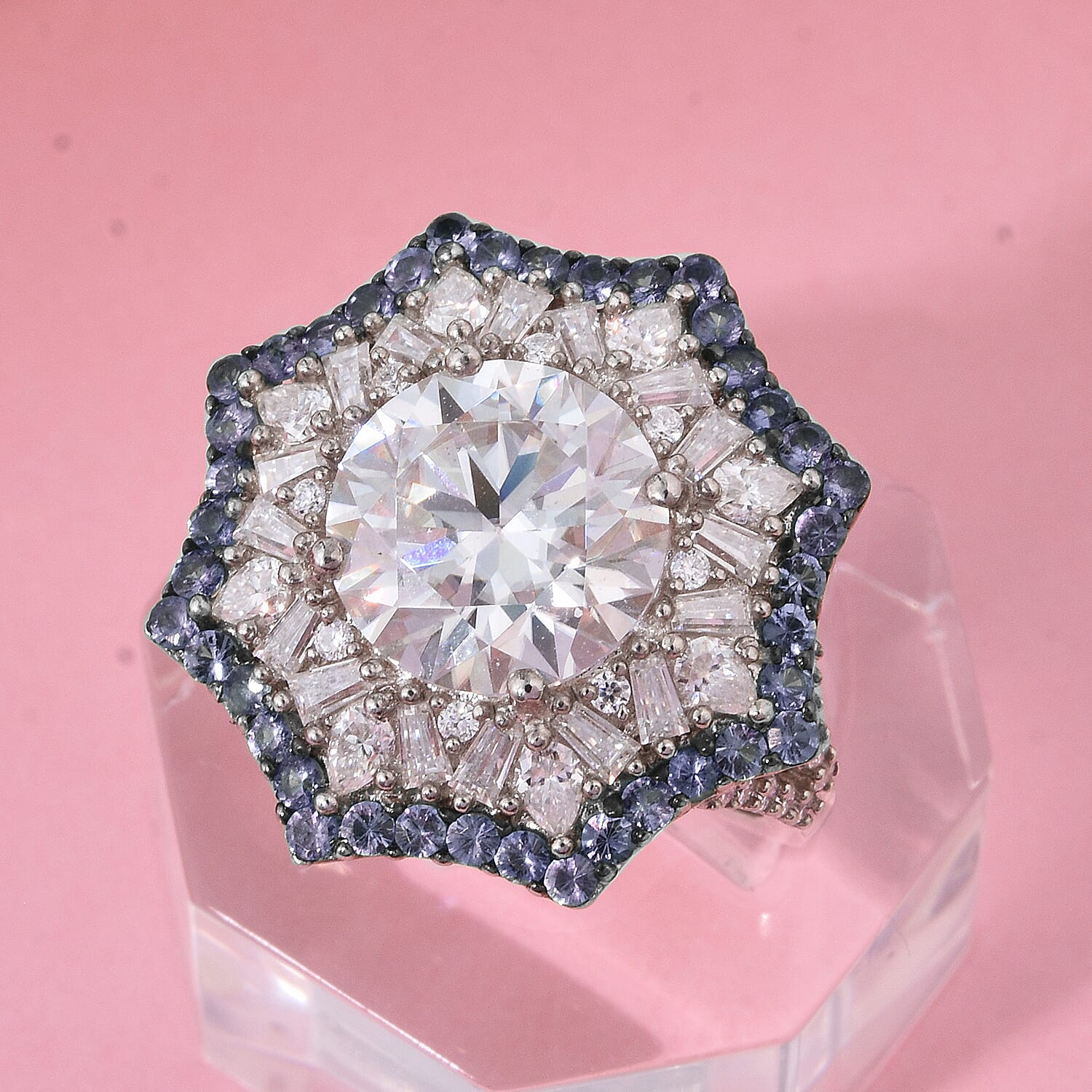 Moissanite & Ceylon Blue Sapphire / 10 - Product card gallery slide 2 (10146145567003)