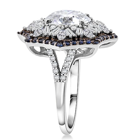 Moissanite & Ceylon Blue Sapphire / 10 - Product card gallery slide 4 (10178043347257)