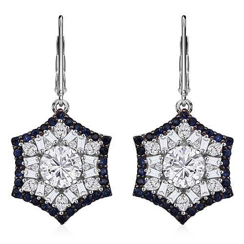 Moissanite & Ceylon Blue Sapphire - Product card gallery slide 1 (9432785158399)
