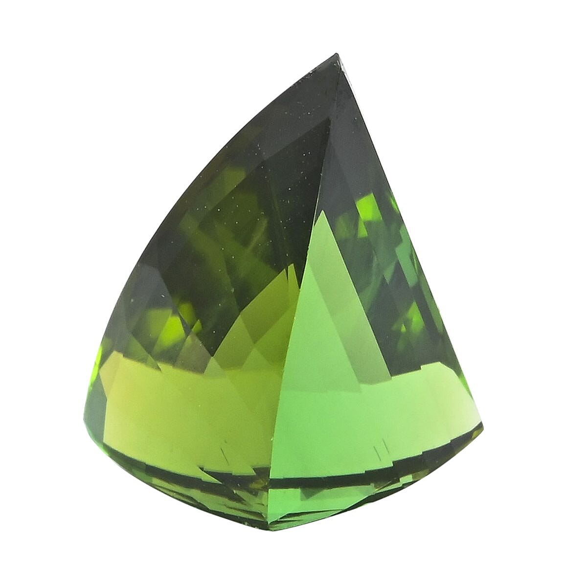 Certified & Appraised AAAA SAPO Green Tourmaline (Fancy Free Size) 6.50 ctw image number 2