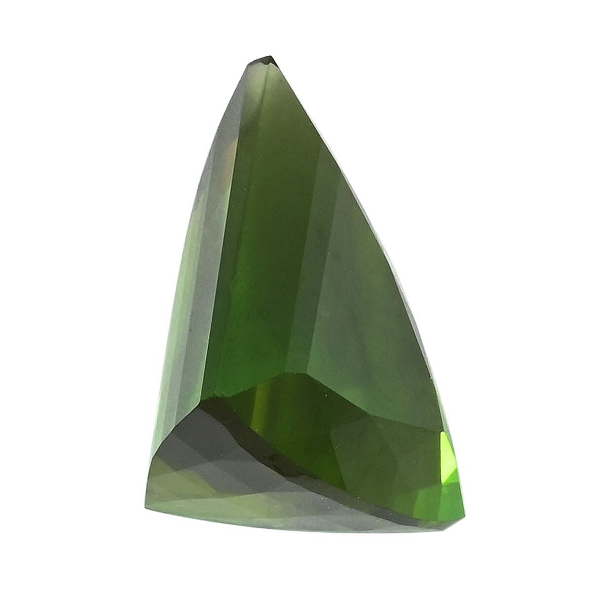 Certified & Appraised AAAA SAPO Green Tourmaline (Fancy Free Size) 6.50 ctw image number 3