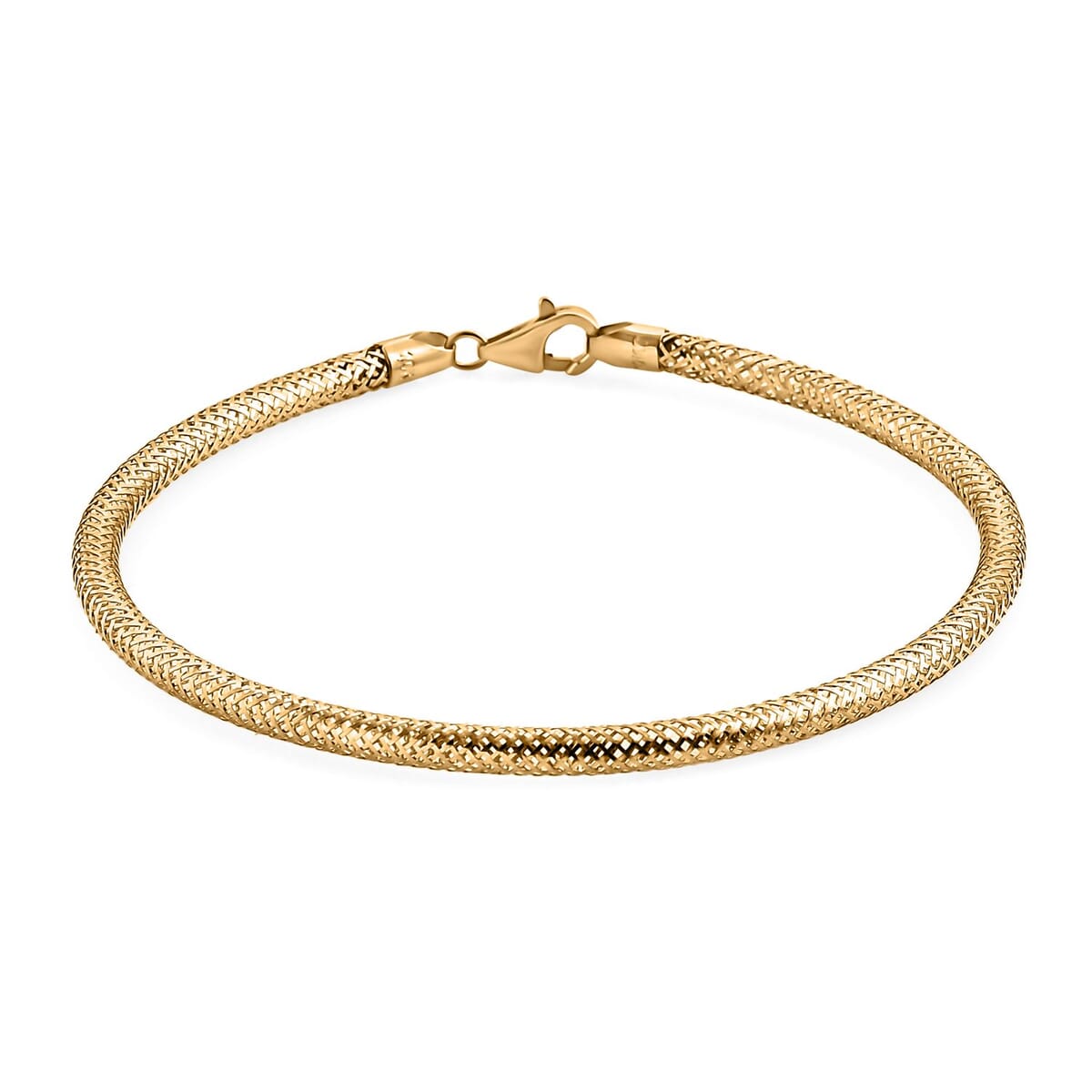 Snake Textured Bracelet in 10K Yellow Gold (7.25 In) 1.57 Grams image number 0