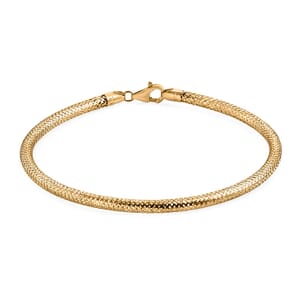 Snake Textured Bracelet in 10K Yellow Gold (7.25 In) 1.57 Grams