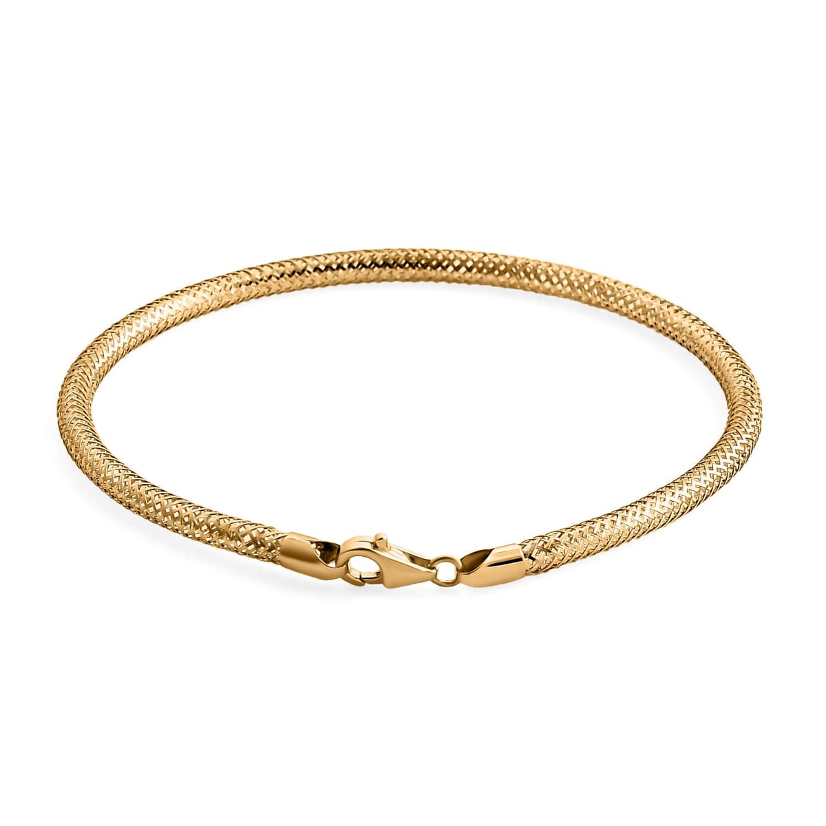 Snake Textured Bracelet in 10K Yellow Gold (7.25 In) 1.57 Grams image number 3
