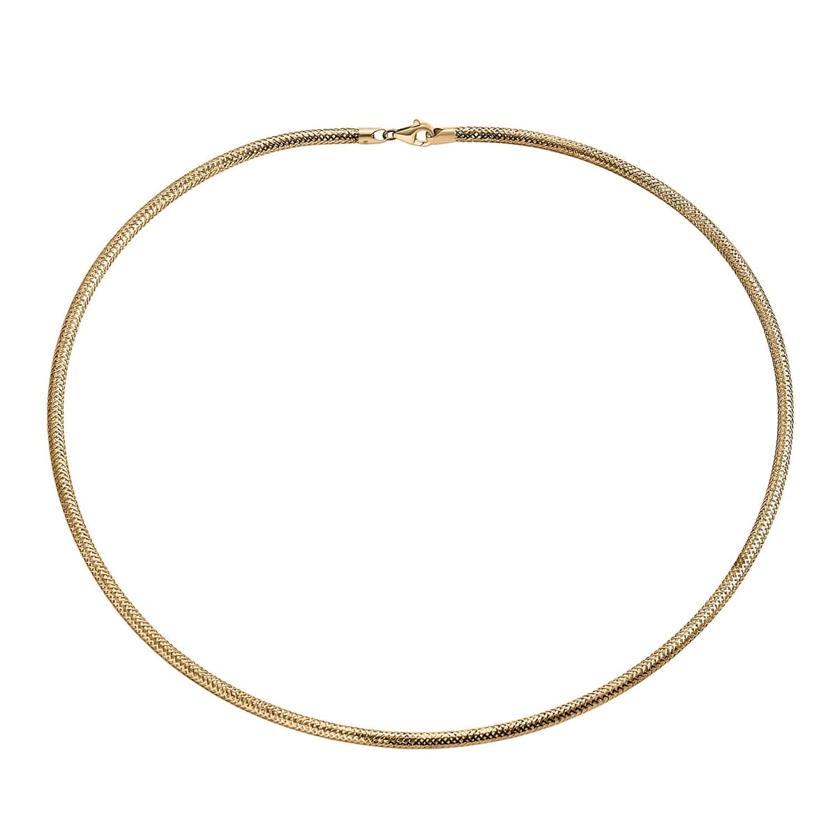 Snake Textured Chain Necklace in 10K Yellow Gold 3.10 Grams 18 Inches image number 0