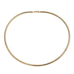 Snake Textured Chain Necklace in 10K Yellow Gold 3.10 Grams 18 Inches