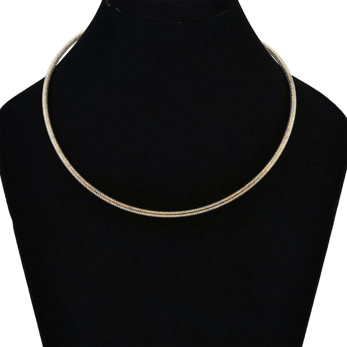 Snake Textured Chain Necklace in 10K Yellow Gold 3.10 Grams 18 Inches image number 2