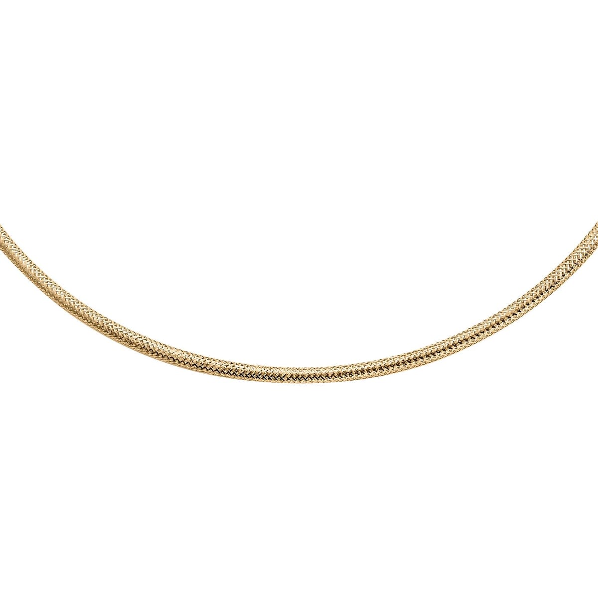 Snake Textured Chain Necklace in 10K Yellow Gold 3.10 Grams 18 Inches image number 3