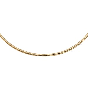 Snake Textured Chain Necklace in 10K Yellow Gold 3.10 Grams 18 Inches