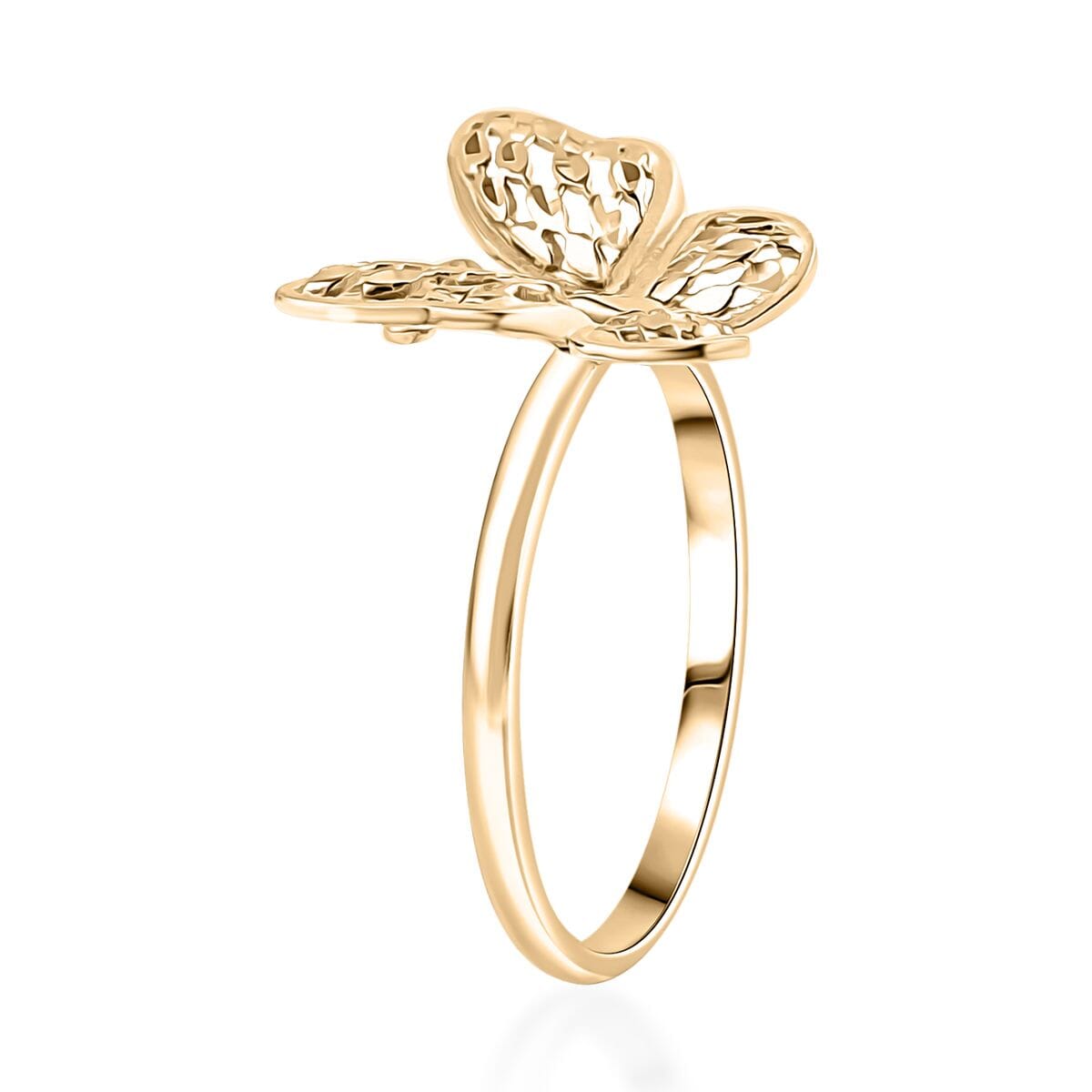 Butterfly Ring in 10K Yellow Gold (Size 10.0) 2.30 Grams image number 3
