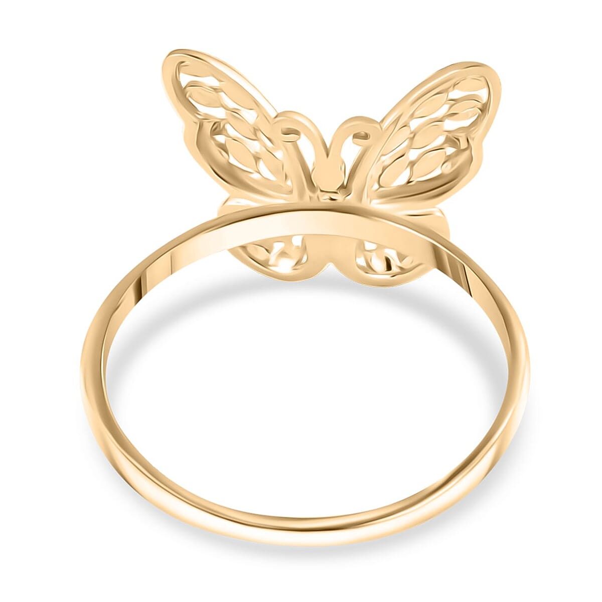 Butterfly Ring in 10K Yellow Gold (Size 9.0) 2.30 Grams image number 4