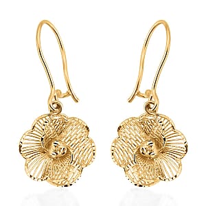 Blooming Flower Earrings in 10K Yellow Gold 1.25 Grams