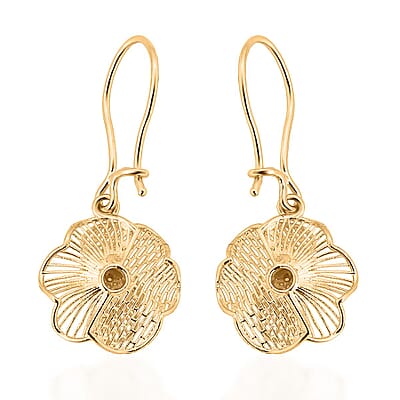 Blooming Flower Earrings in 10K Yellow Gold 1.25 Grams