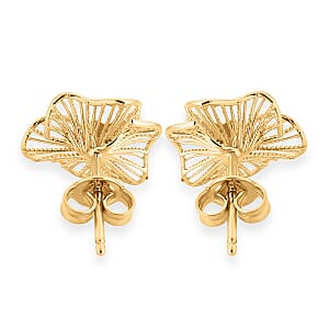 Blooming Flower Earrings in 10K Yellow Gold 1.40 Grams