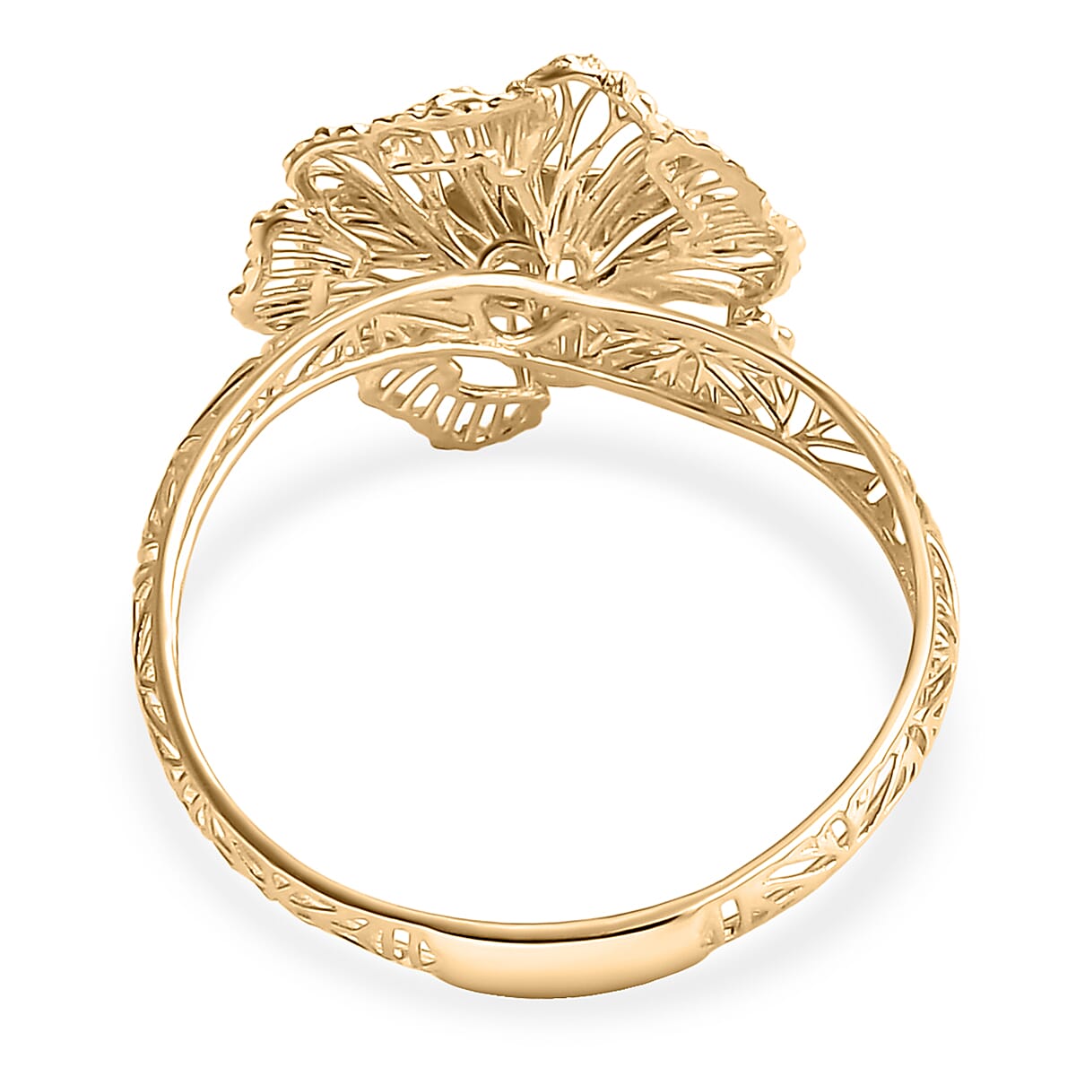 Blooming Floral Ring in 10K Yellow Gold (Size 10.0) 1.60 Grams image number 4