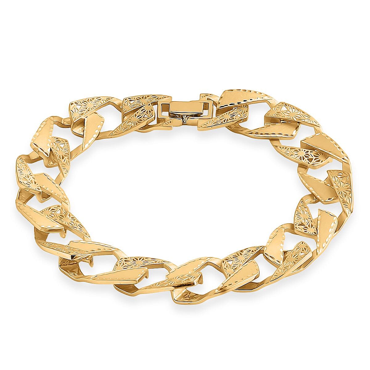 Curb Chain Bracelet in 10K Yellow Gold (7.25 In) 8.40 Grams image number 0