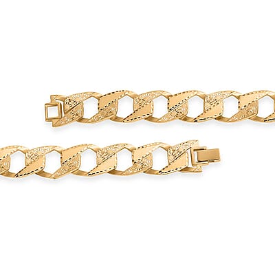 Curb Majestic Link Chain Bracelet in 10K Yellow Gold (7.25 In) 8.40 Grams