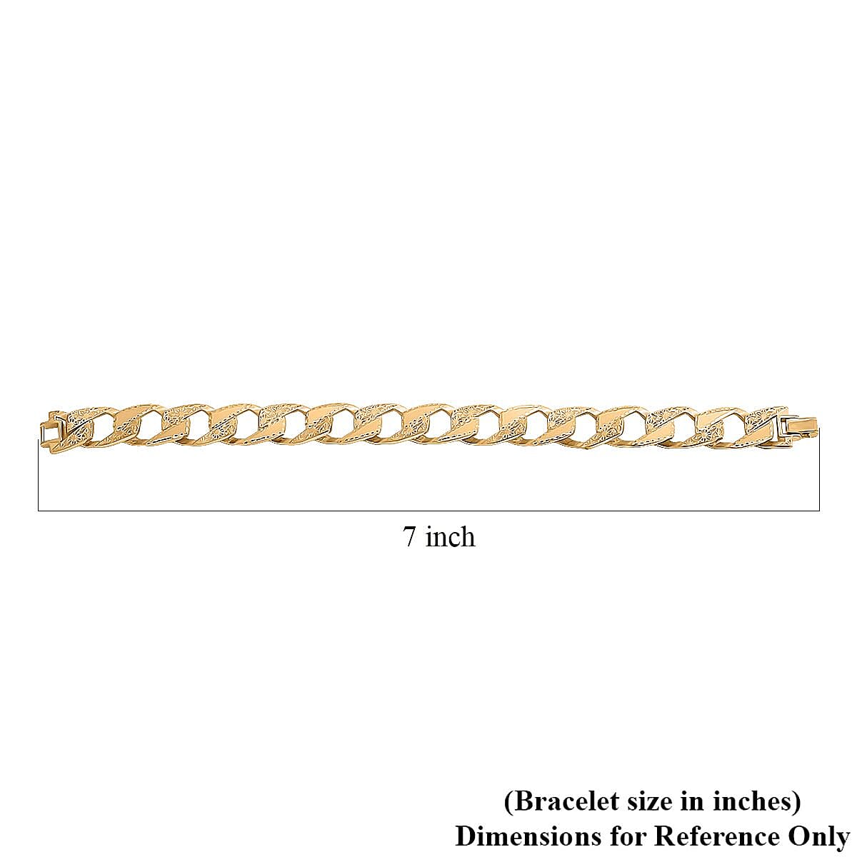 Curb Majestic Link Chain Bracelet in 10K Yellow Gold (7.25 In) 8.40 Grams image number 5