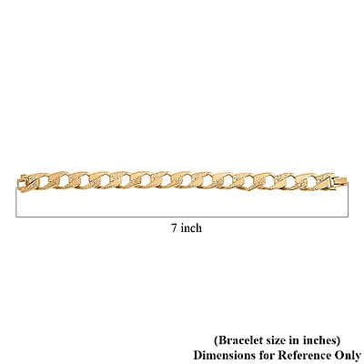 Curb Majestic Link Chain Bracelet in 10K Yellow Gold (7.25 In) 8.40 Grams