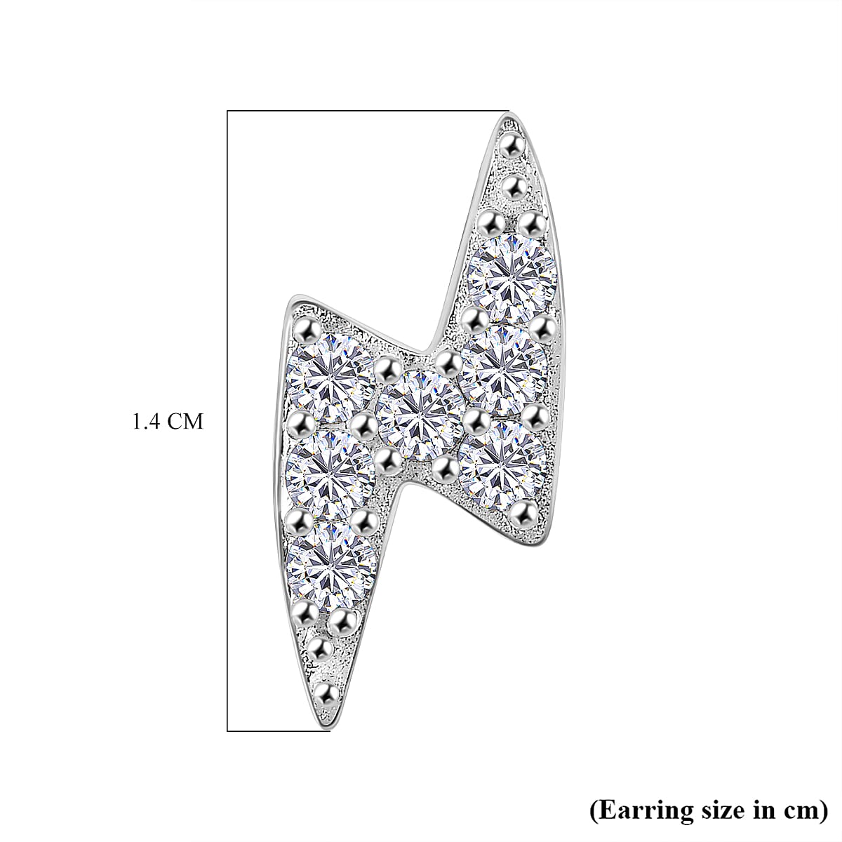 Rachel Galley Moissanite  Fancy Earrings in Rhodium Over Sterling Silver 0.28 ctw