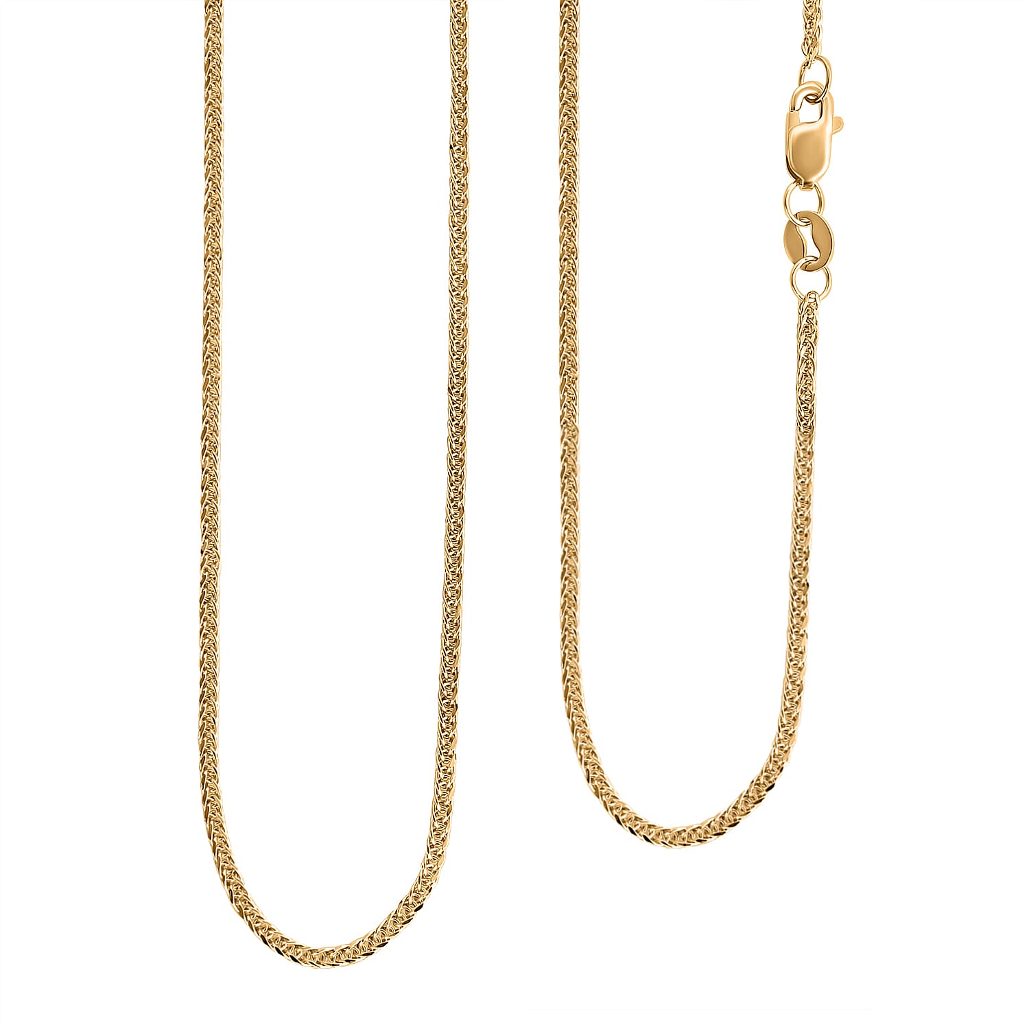 Singapore Chain Necklace in 9K Yellow Gold 1.40 Grams 20 Inches