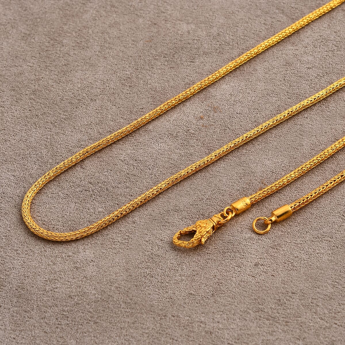 Bali Legacy 22K Vermeil Yellow Gold Over Sterling Silver Tulang Naga Necklace 20 Inches 17.97 Grams image number 1