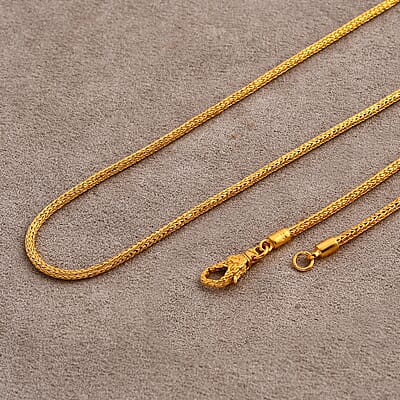 Bali Legacy 22K Vermeil Yellow Gold Over Sterling Silver Tulang Naga Necklace 20 Inches 17.97 Grams