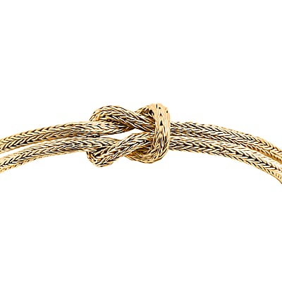 Bali Legacy 22K Vermeil Yellow Gold Over Sterling Silver Tulang Naga Knot Bracelet (6.50 In) 12.86 Grams