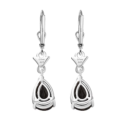 D'Joy Brazilian Smoky Quartz 3.60 ctw Dangling Earrings in Sterling Silver