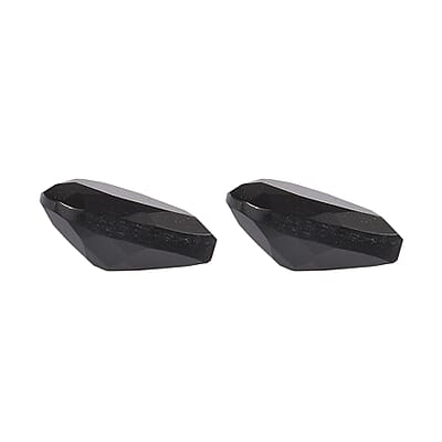 Set of 2 AA Black Onyx (Pear 9x6 mm) 2.02 ctw Loose Gemstone