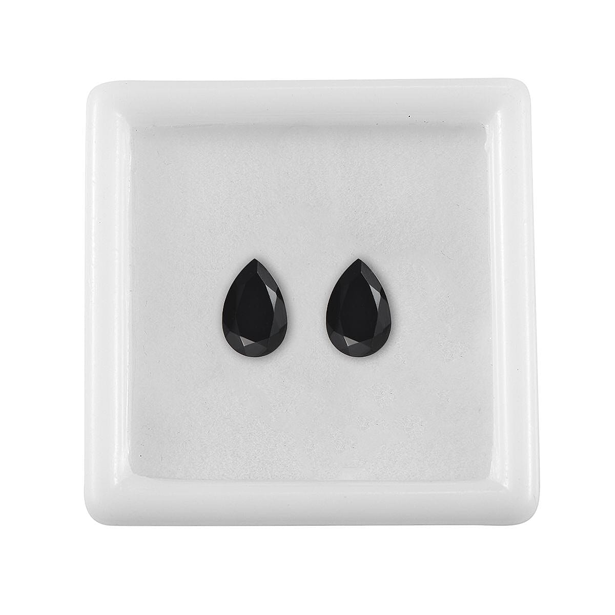 Set of 2 AA Black Onyx (Pear 9x6 mm) 2.02 ctw Loose Gemstone image number 3