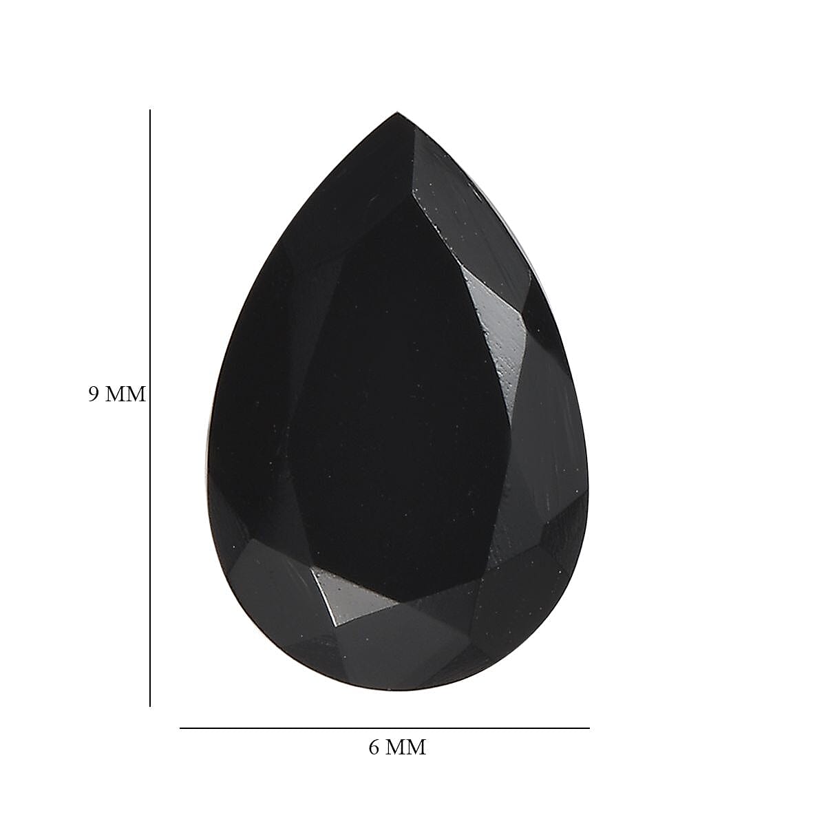 Set of 2 AA Black Onyx (Pear 9x6 mm) 2.02 ctw Loose Gemstone image number 4